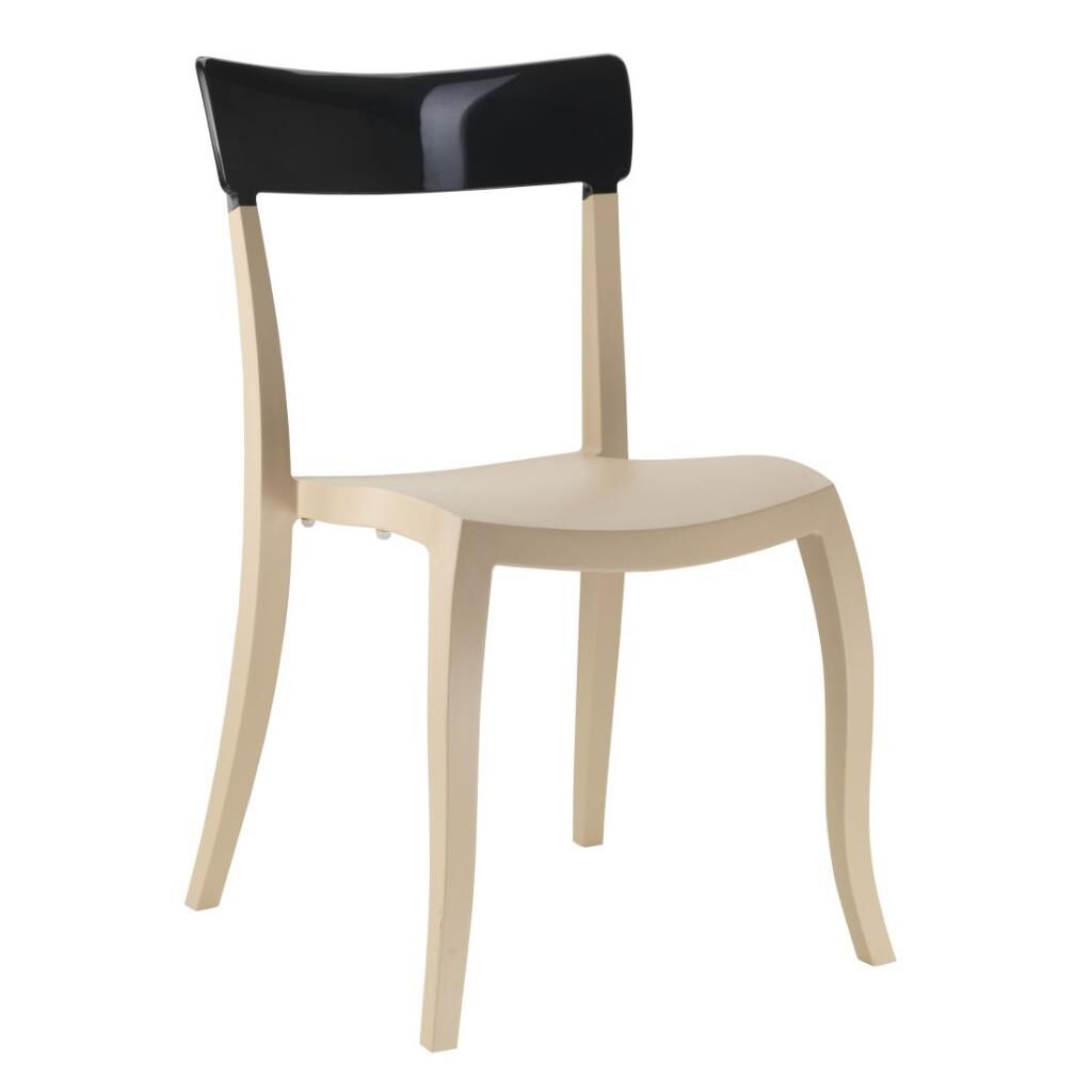 Hera-S Solid Siyah - Kum Beji Mutfak Sandalyesi PPT1206