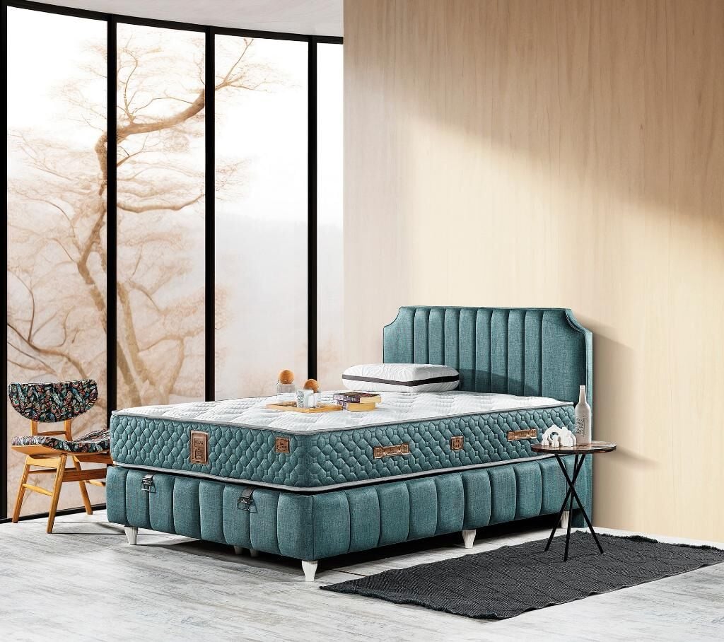 Bernita 180X200 Çift Kişilik Yatak, Baza, Başlık Seti EY2021