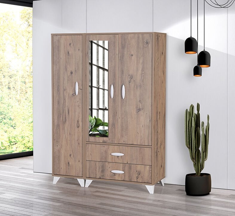 Vera Atlantik Çam 3 Kapılı Dolap TN0301