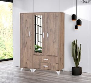 Vera Atlantik Çam 3 Kapılı Dolap TN0301