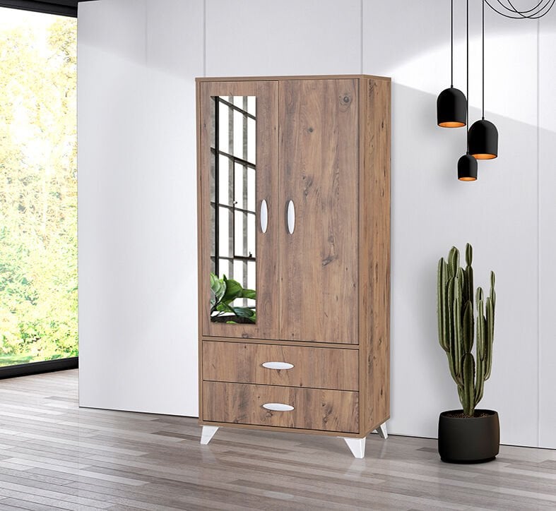 Vera Atlantik Çam 2 Kapılı Dolap TN0302