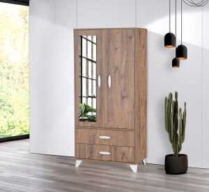 Vera Atlantik Çam 2 Kapılı Dolap TN0302