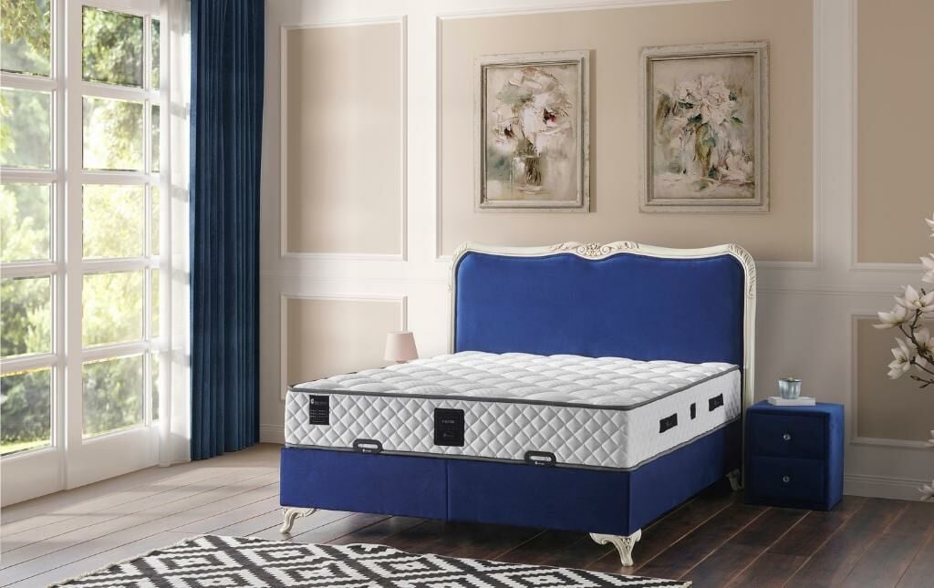 Prime 200x200 Double Mattress, Divan Base, Headboard Set PV258