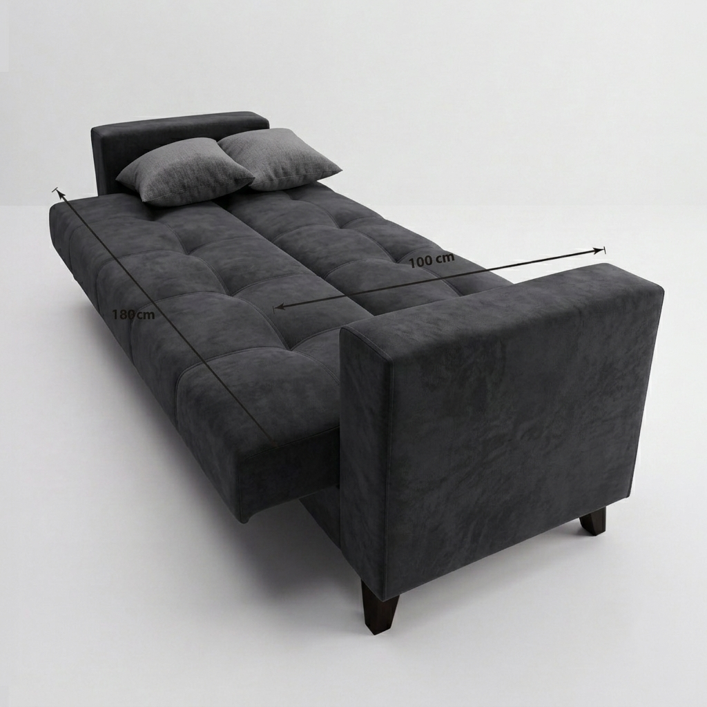 Yes Sofa Bed Anthracite MD002