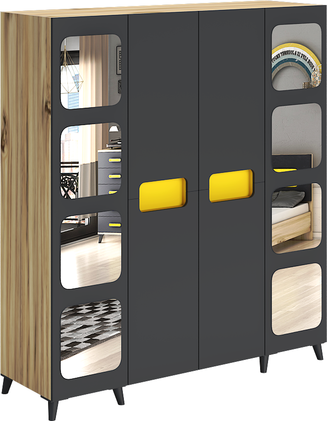 Capella 4 Kapılı Aynalı Dolap WD7019