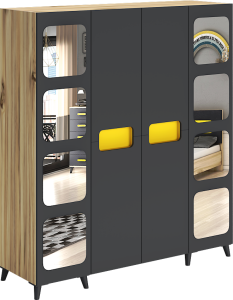 Capella 4 Kapılı Aynalı Dolap WD7019