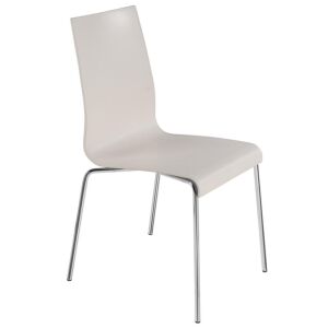 Icon-S Krem - Krom Kaplama Mutfak Sandalyesi PPT1216