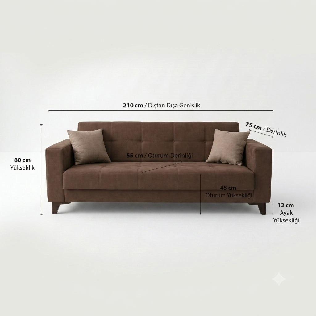 Yes Sofa Bed Brown MD003