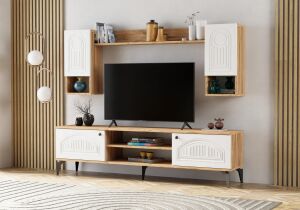 Bohem Atlantik Çam-Beyaz TV Ünitesi TN0310