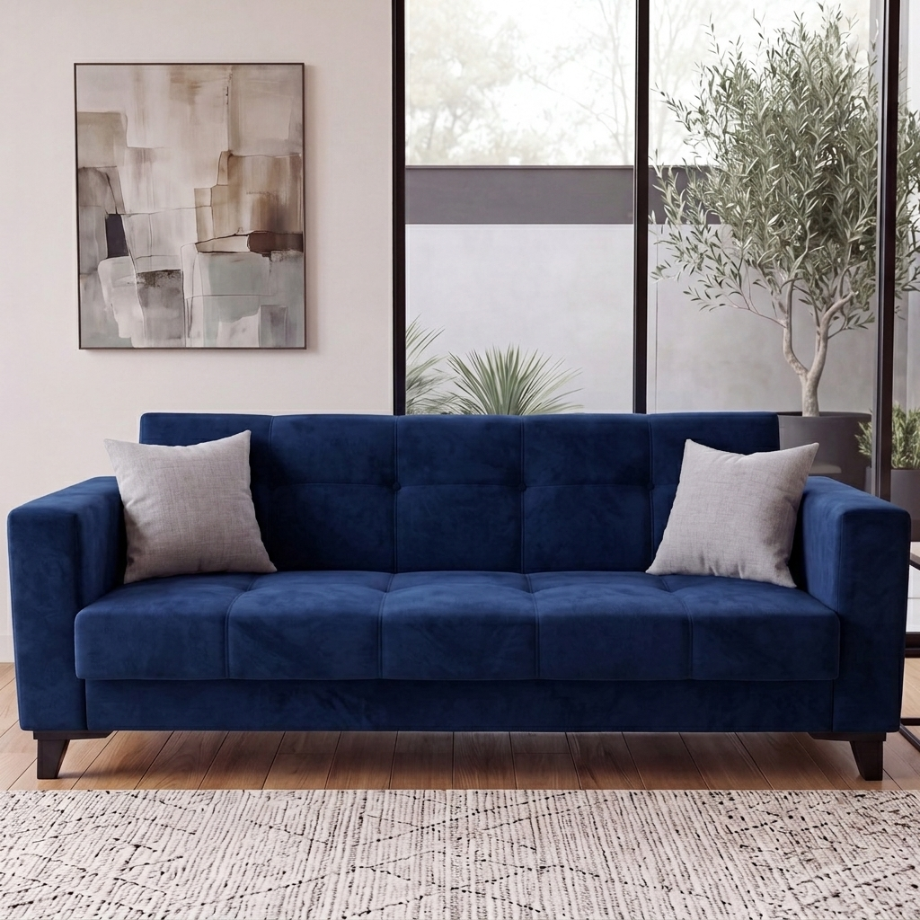 Yes Sofa Bed Navy Blue MD004