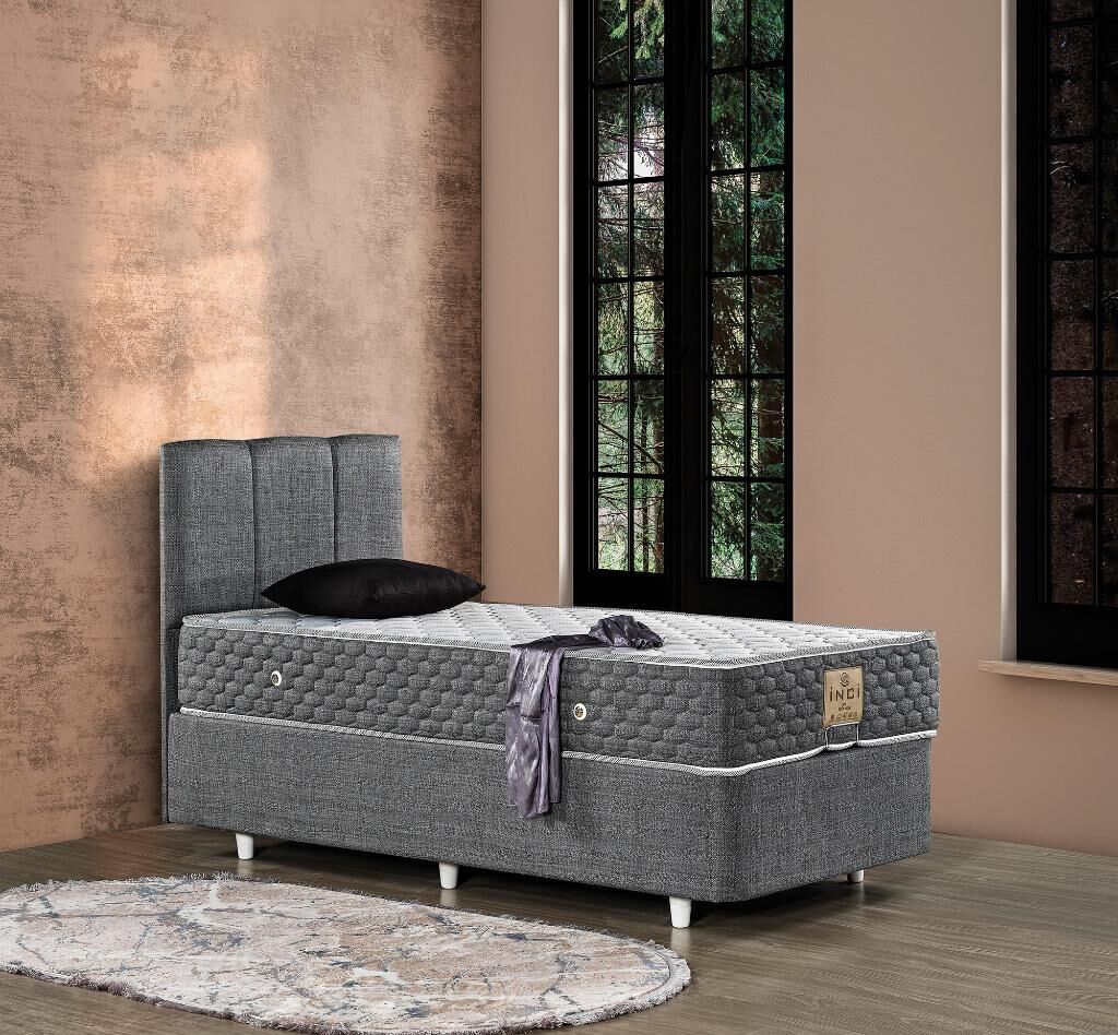 Elit 90X200 Tek Kişilik Yatak, Baza, Başlık Seti EY2023