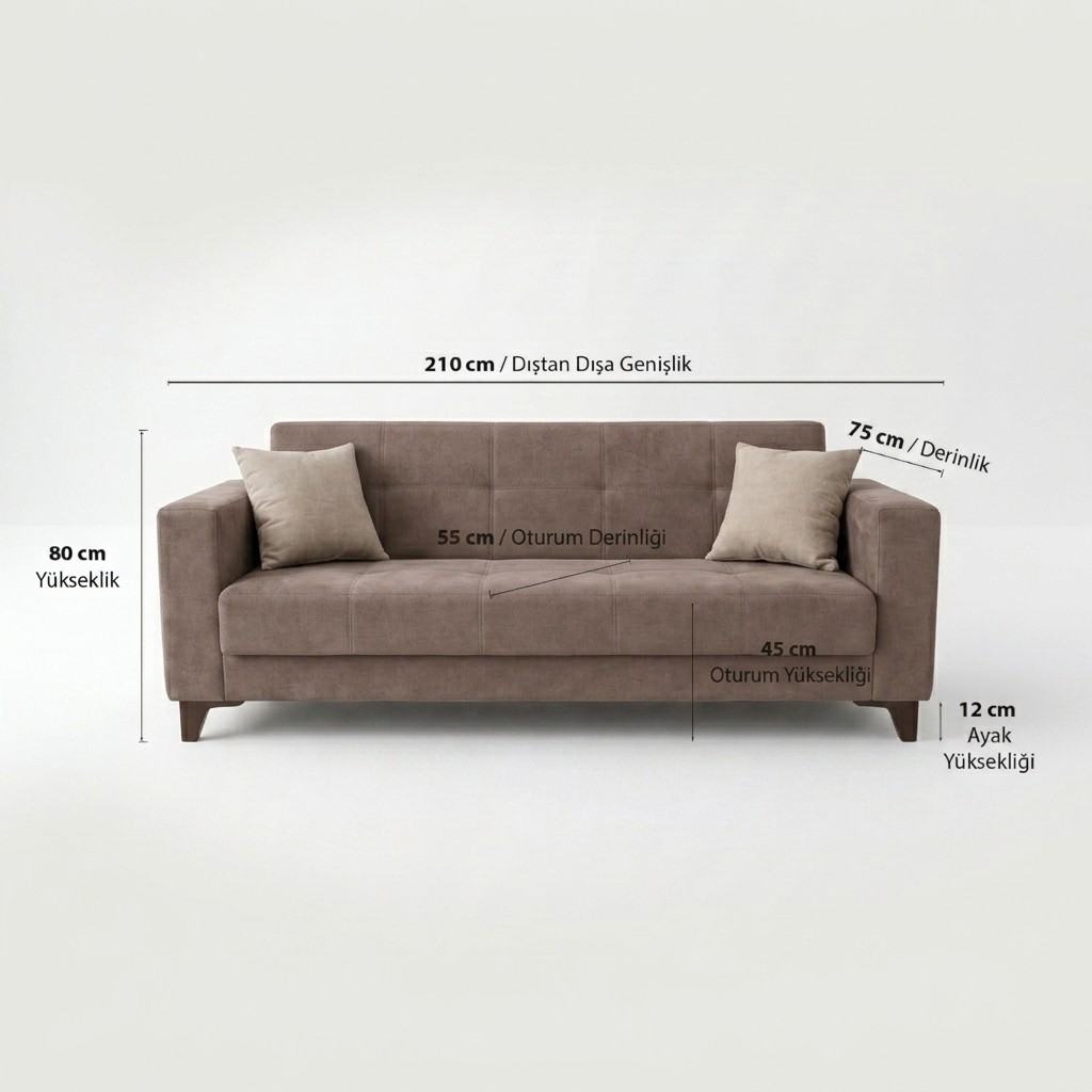Yes Sofa Bed Milk Coffee MD005