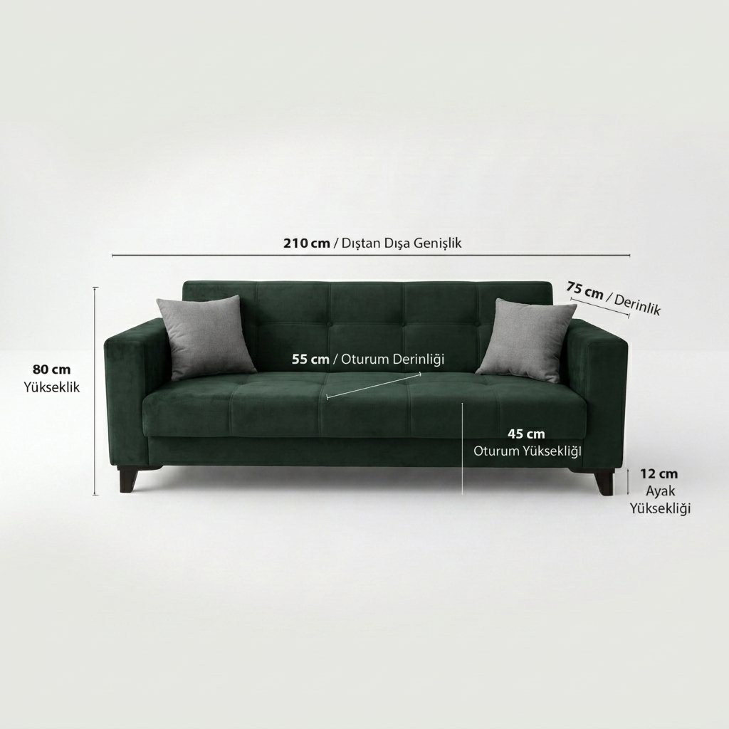 Yes Sofa Bed Green MD006