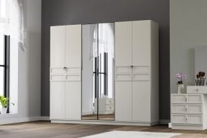 Lotus Yatak Odası Takımı %100 MDF - Kumtaşı TN0191