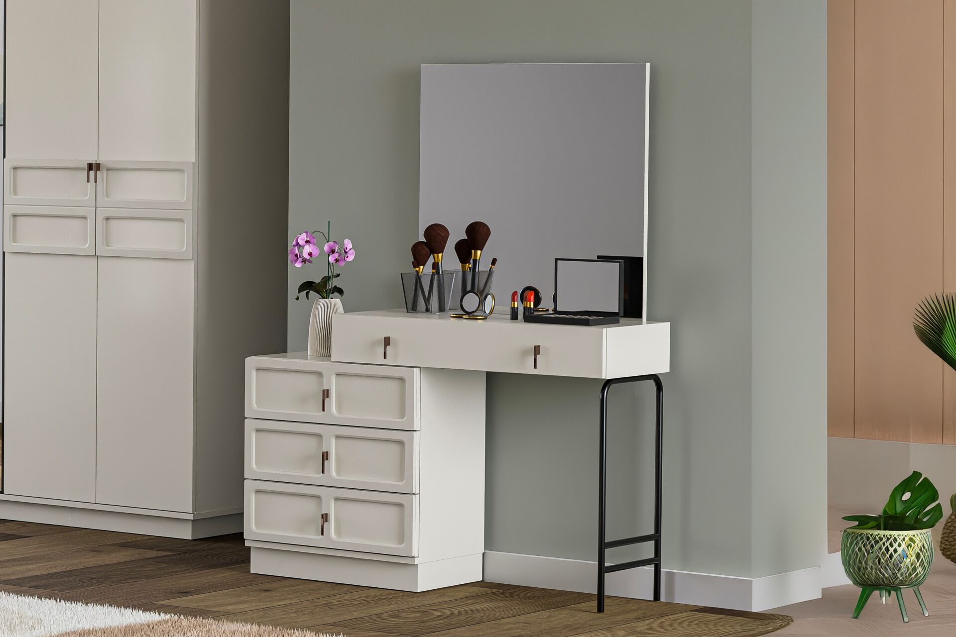 Lotus Bedroom Set 100% MDF - Sandstone TN0191