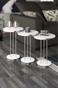 MD Gümüş Terra Zigon Beyaz 3'lü