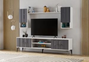 Konak Atlantik Çam-Beyaz TV Ünitesi TN0314