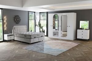 Melisa Yatak Odası Takımı - Beyaz TN0196