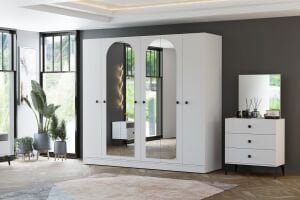 Melisa Yatak Odası Takımı - Beyaz TN0196