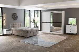 Can Yatak Odası Takımı - Beyaz TN0211