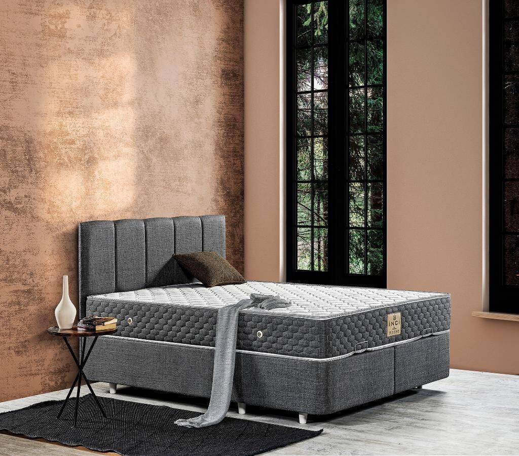 Elit 140X200 Çift Kişilik Yatak, Baza, Başlık Seti EY2023