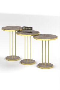MD Gold Terra Zigon Çam Kahverengi 3'lü