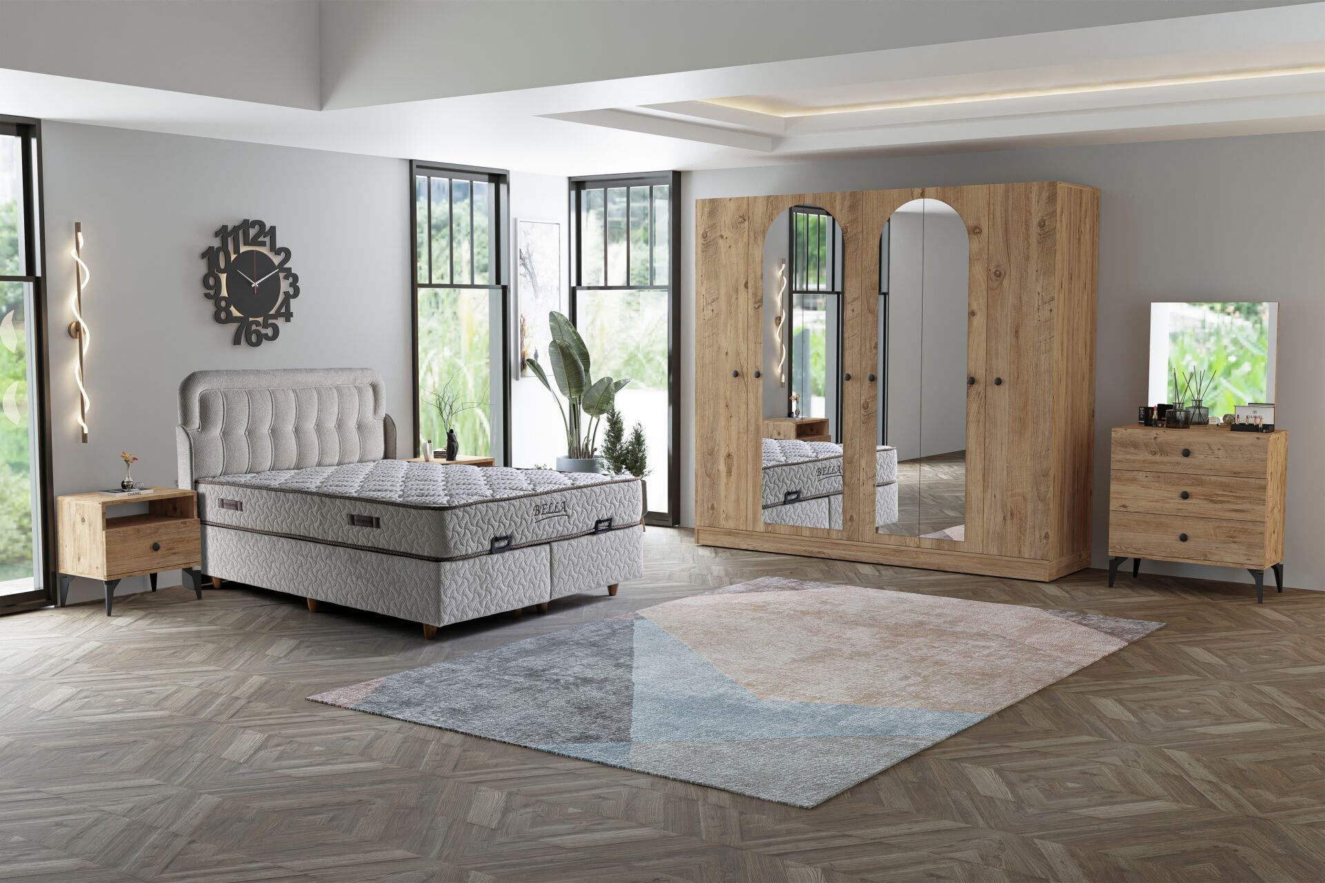 Melisa Yatak Odası Takımı - Atlantik Çam TN0201