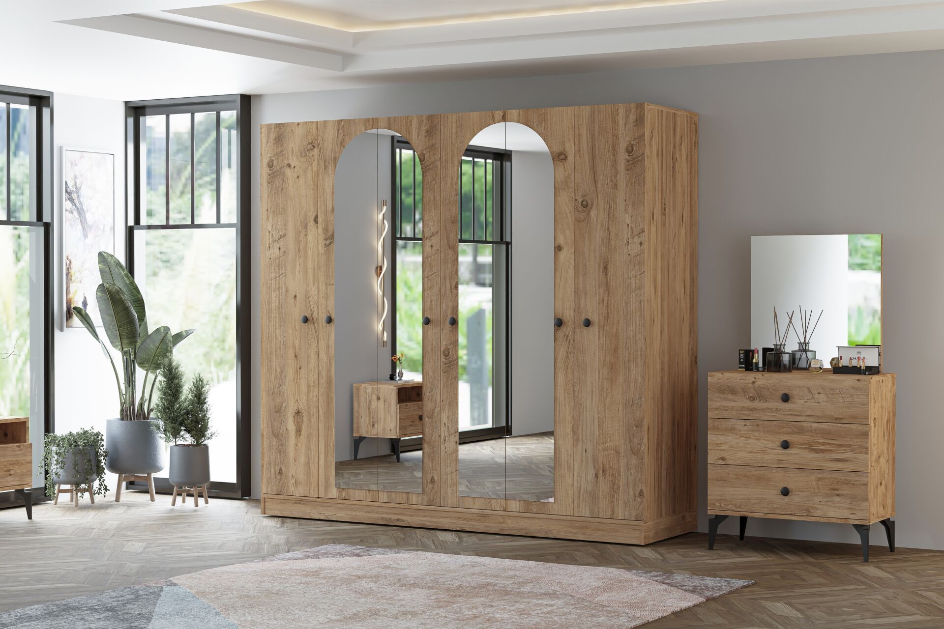 Melisa Bedroom Set - Atlantic Pine TN0201