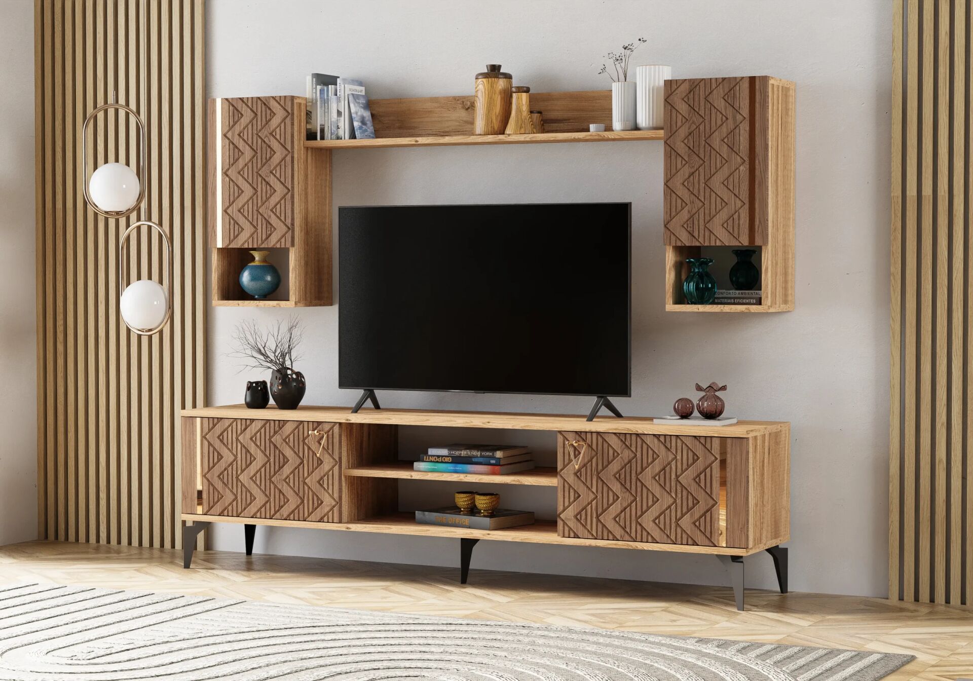 Emir Atlantik Çam-Ceviz TV Ünitesi TN0318