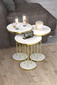 MD Gold Terra Zigon Beyaz 3'lü