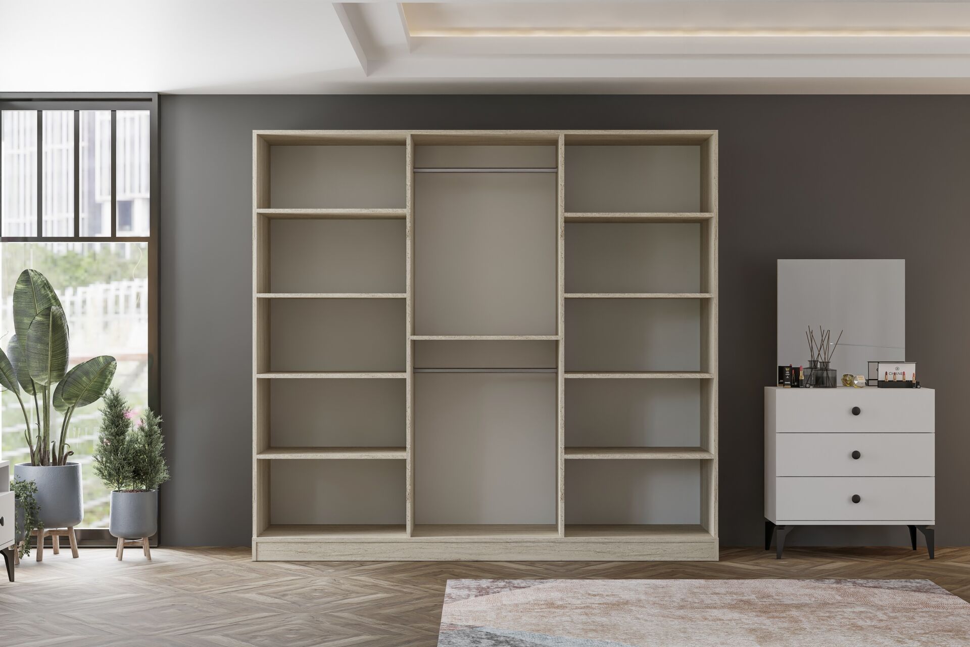Melisa Bedroom Set - Travertine TN0206