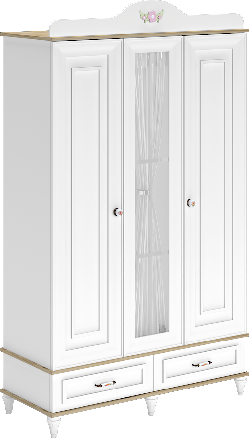 Diana 3 Kapılı Camlı Dolap WD22009