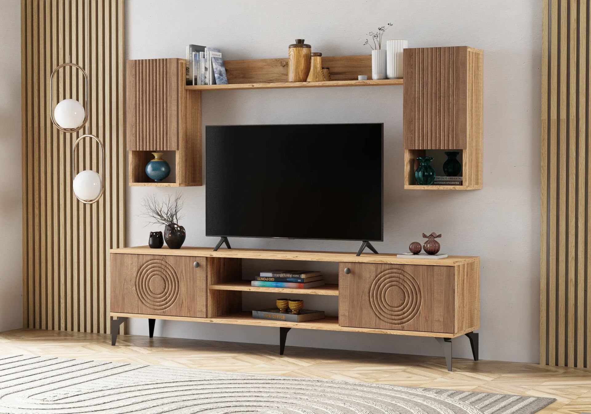 Karya Atlantik Çam-Ceviz TV Ünitesi TN0321