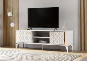 Emir Beyaz Tv Sehpası TN0322