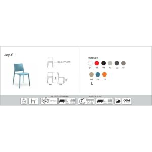 Joy-S Antrasit Mutfak Sandalyesi PPT1229