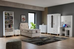 Vera Bohem Genç Odası Takımı - Beyaz TN0337