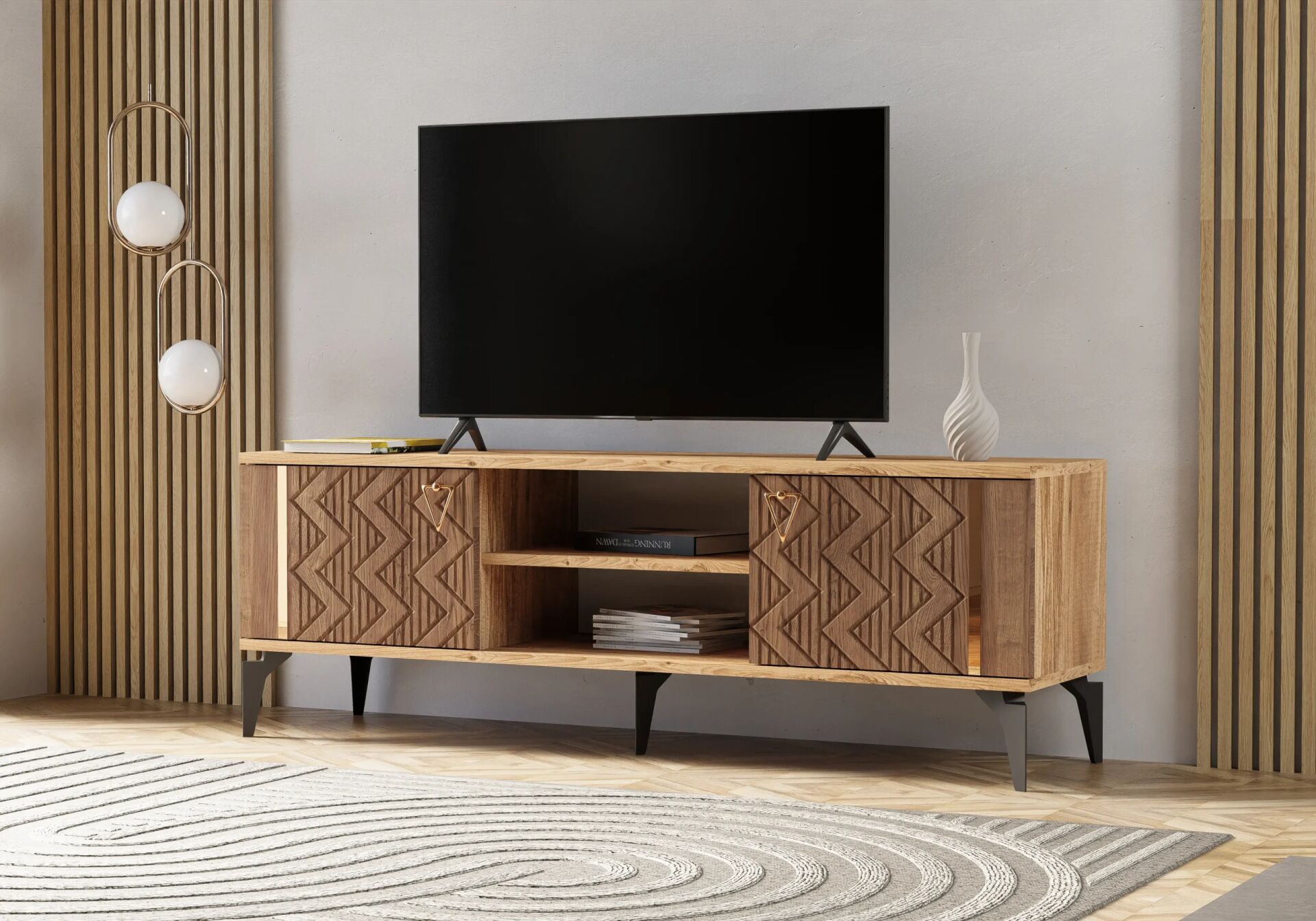 Emir Atlantik Çam-Ceviz TV Sehpası TN0324