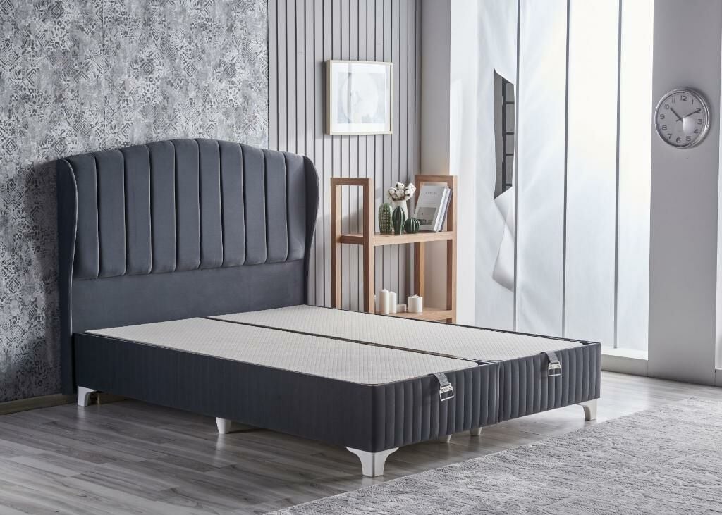 Cotton Plus Anthracite 150x200 Double Divan Base CB2202