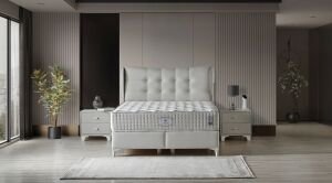 Moonlight 200 x 200 Çift Kişilik Yatak, Baza, Başlık Seti CB3313