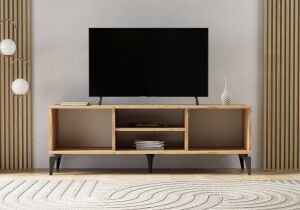 Bohem Atlantik Çam-Beyaz TV Sehpası TN0328