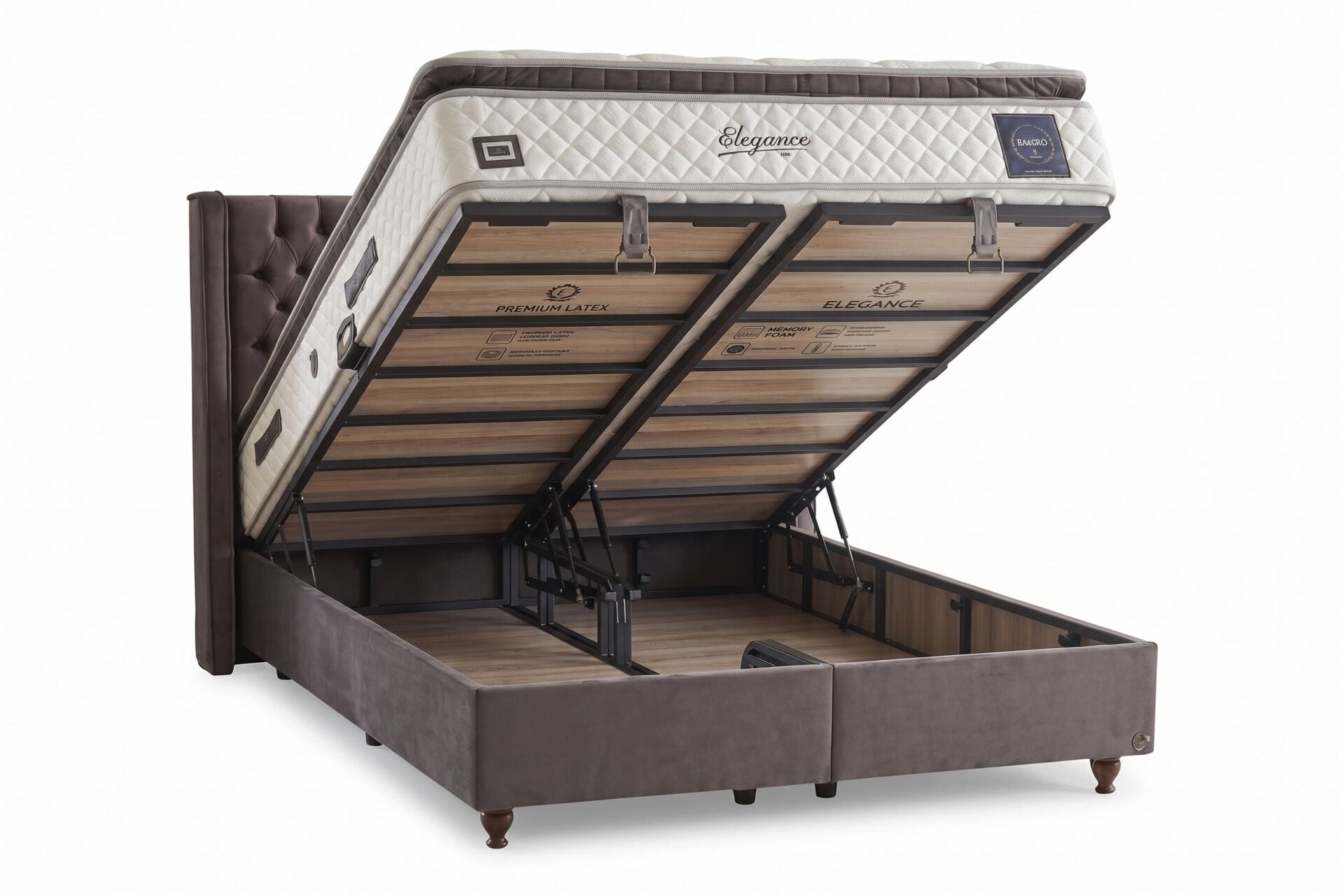 Elegance 90x200 Tek Kişilik Baza, Başlık Seti CP1419