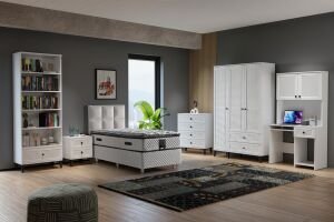 Vera Naz Genç Odası Takımı - Beyaz TN0361