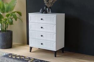 Vera Naz Şifonyer - Beyaz TN0367