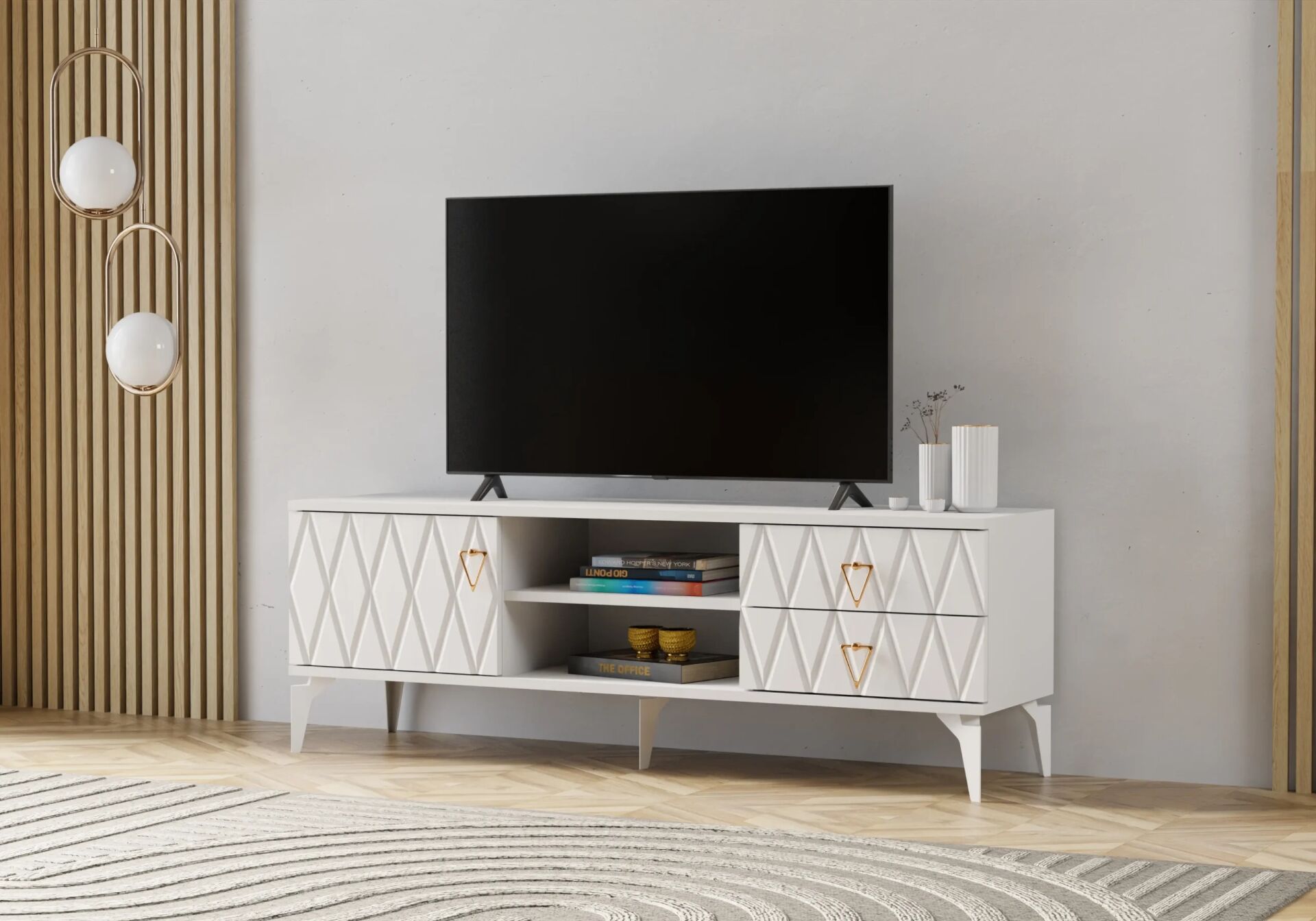 Yıldız Beyaz Tv Sehpası TN0331