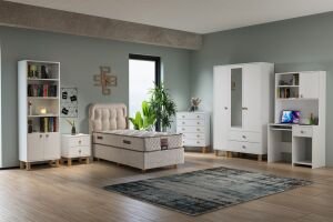 Vera Genç Odası Takımı - Beyaz TN0391