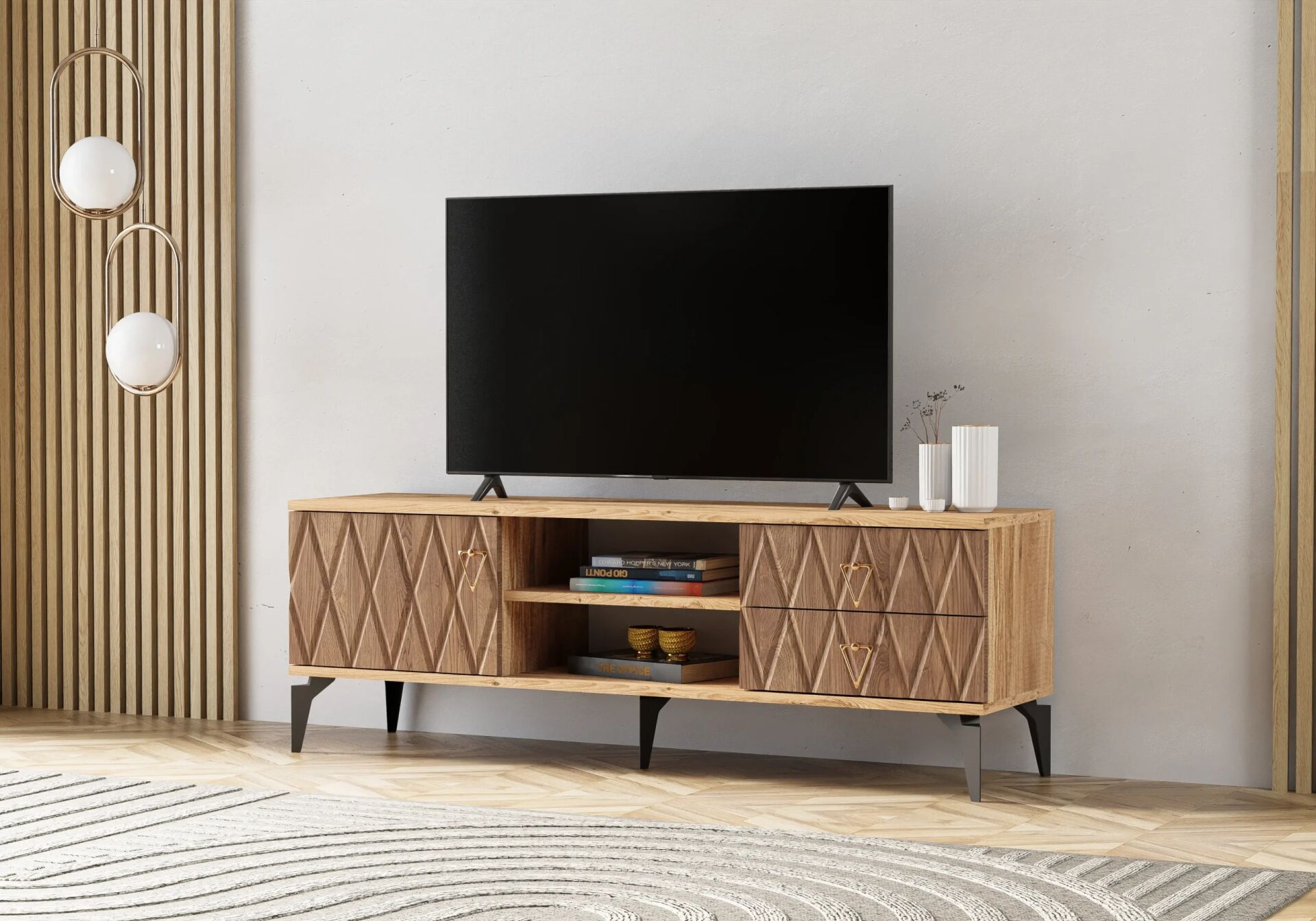 Yıldız Atlantik Çam-Ceviz TV Sehpası TN0333