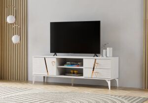 Çeşme Beyaz Tv Sehpası TN0334