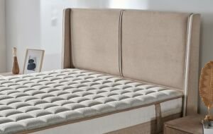 Trend Krem 200 x 200 Çift Kişilik Yatak, Baza, Başlık Seti CB3314