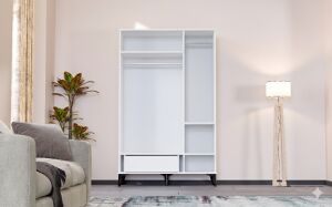 Tire 3 Kapılı Dolap - Beyaz TN0416