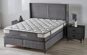 Trend Gri 90 x 190 Tek Kişilik Yatak, Baza, Başlık Seti CB3314